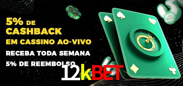 Promoções do cassino ao Vivo 12kbet